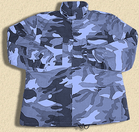Das Field Jacket in woodland blue - sky-blue camo -