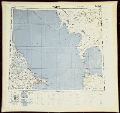 BAKU, orig. historische Navigationskarte